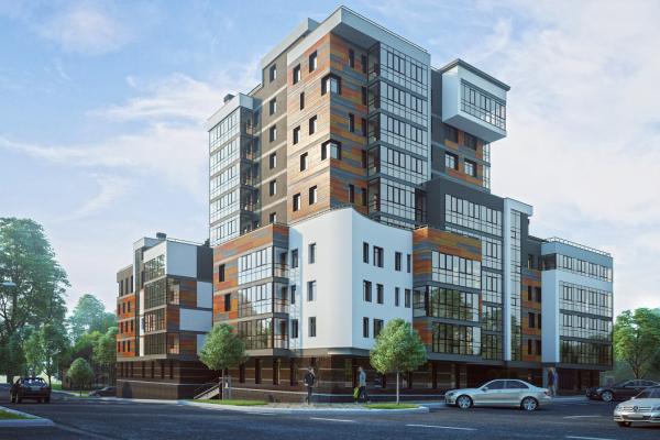 Многоэтажный жилой дом в современном стиле